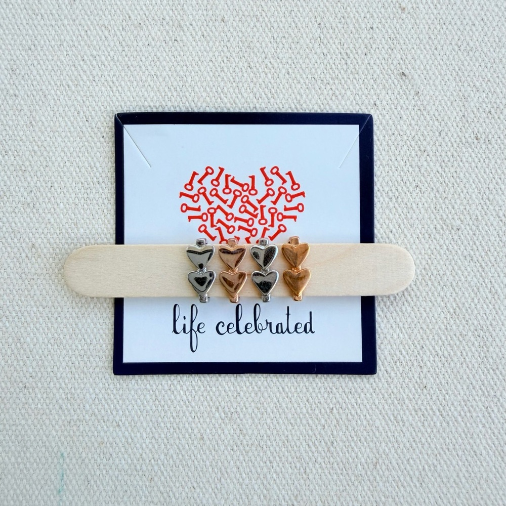 *Double Hearts Charm* KEEP COLLECTIVE~Retired $10 each